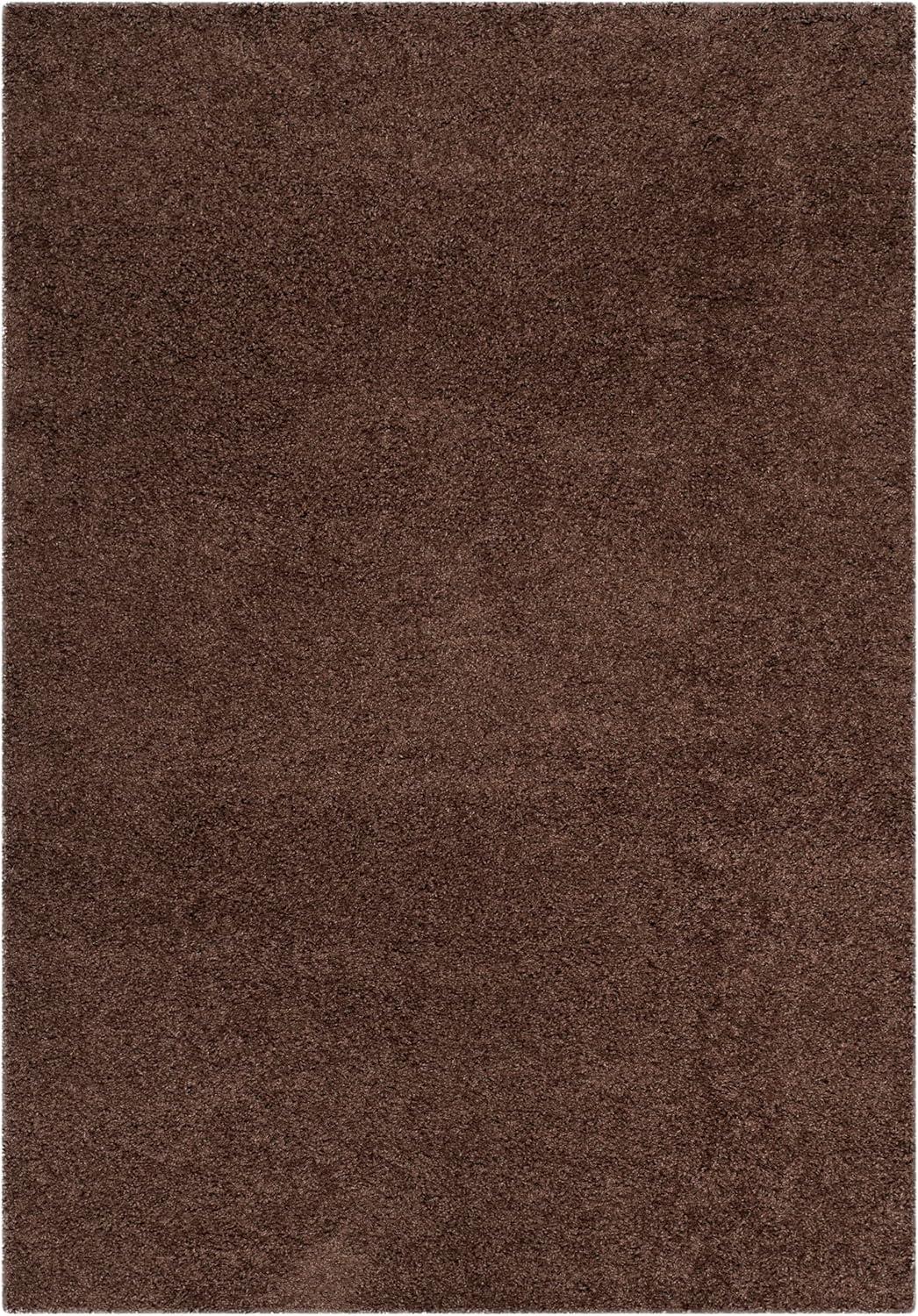 image:imageSAFAVIEH Laguna Shag Collection Area Rug 8 x 10 Sand Solid Design NonShedding amp Easy Care 2inch Thick Ideal for High Traffic Areas in Living Room Bedroom SGL303CBrown