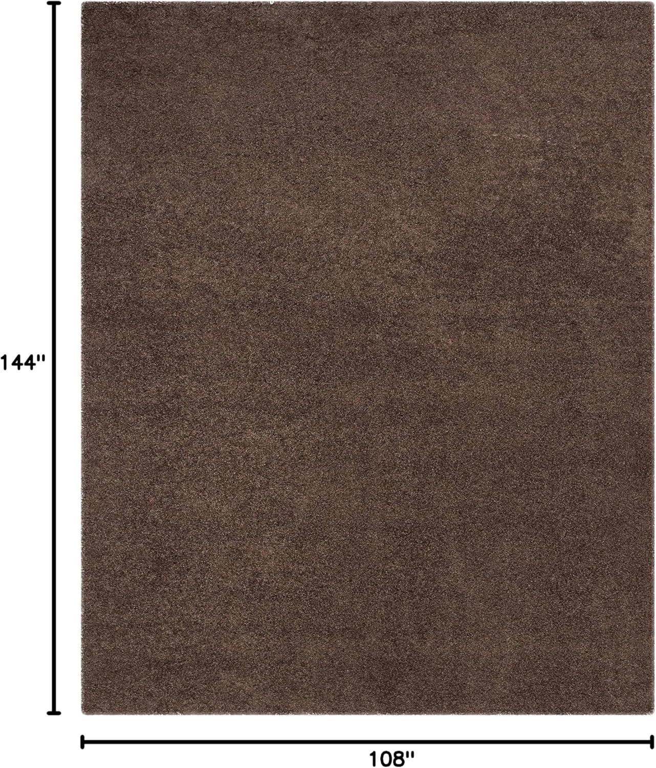 image:imageSAFAVIEH Laguna Shag Collection Area Rug 8 x 10 Sand Solid Design NonShedding amp Easy Care 2inch Thick Ideal for High Traffic Areas in Living Room Bedroom SGL303CBrown