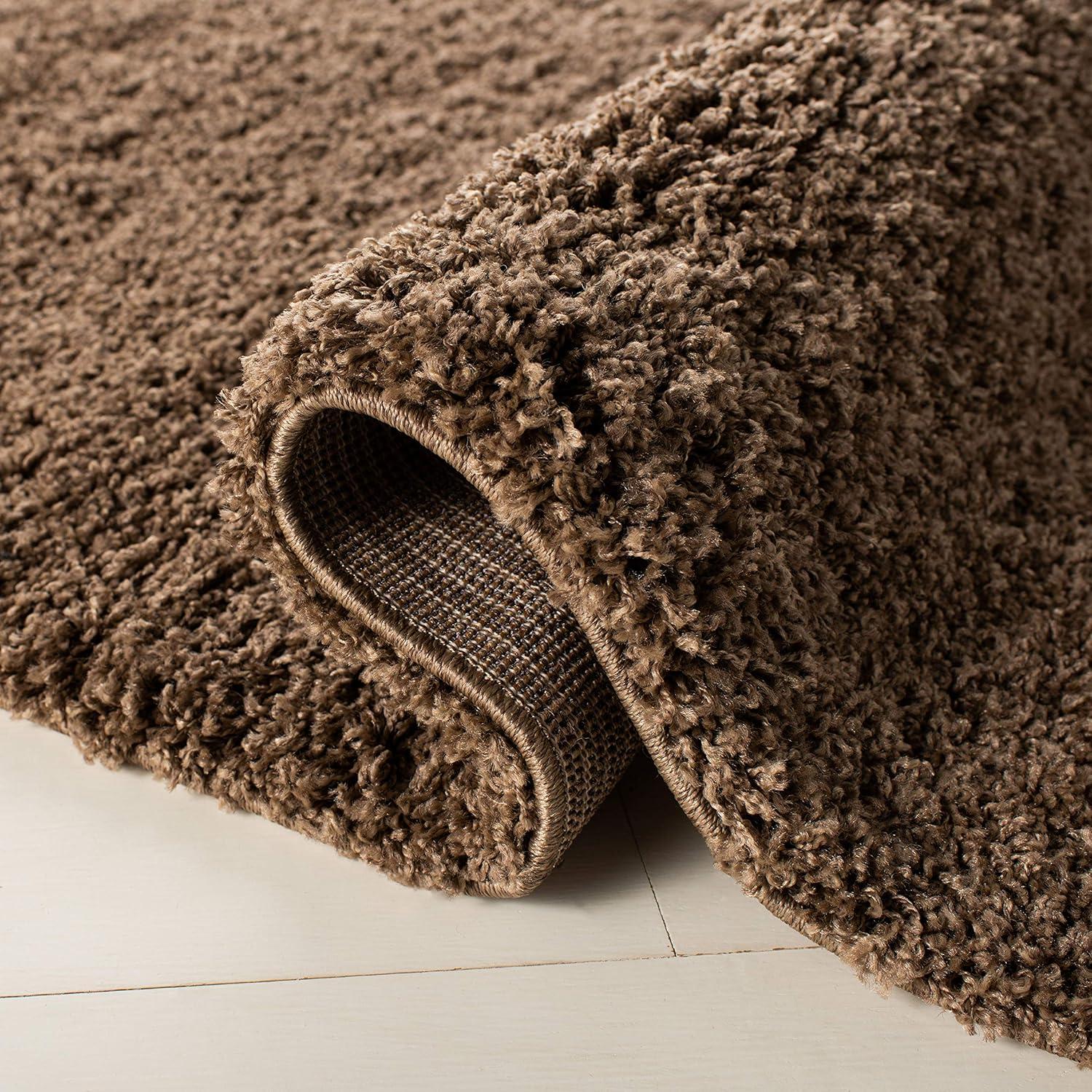 image:imageSAFAVIEH Laguna Shag Collection Area Rug 8 x 10 Sand Solid Design NonShedding amp Easy Care 2inch Thick Ideal for High Traffic Areas in Living Room Bedroom SGL303CTaupe