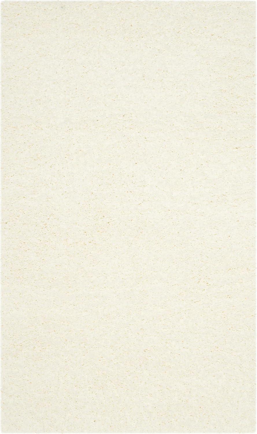 image:imageSAFAVIEH Laguna Shag Collection Area Rug 8 x 10 Sand Solid Design NonShedding amp Easy Care 2inch Thick Ideal for High Traffic Areas in Living Room Bedroom SGL303CIvory