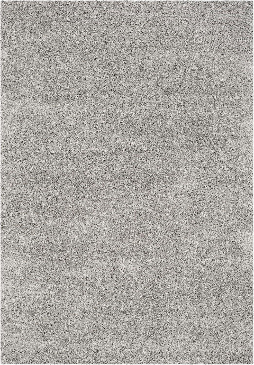 image:imageSAFAVIEH Laguna Shag Collection Area Rug 8 x 10 Sand Solid Design NonShedding amp Easy Care 2inch Thick Ideal for High Traffic Areas in Living Room Bedroom SGL303CSilver