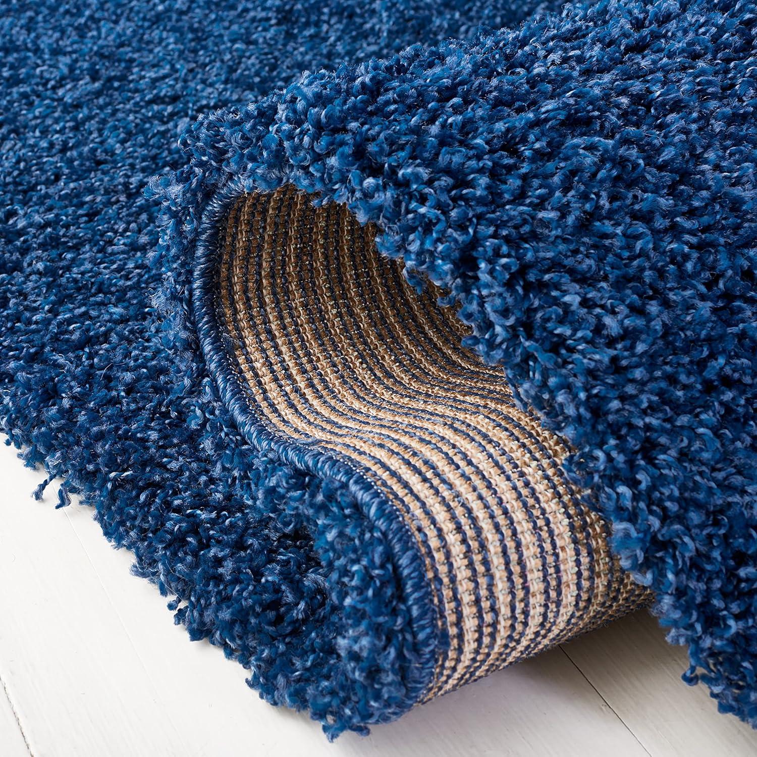 image:imageSAFAVIEH Laguna Shag Collection Area Rug 8 x 10 Sand Solid Design NonShedding amp Easy Care 2inch Thick Ideal for High Traffic Areas in Living Room Bedroom SGL303CBlue