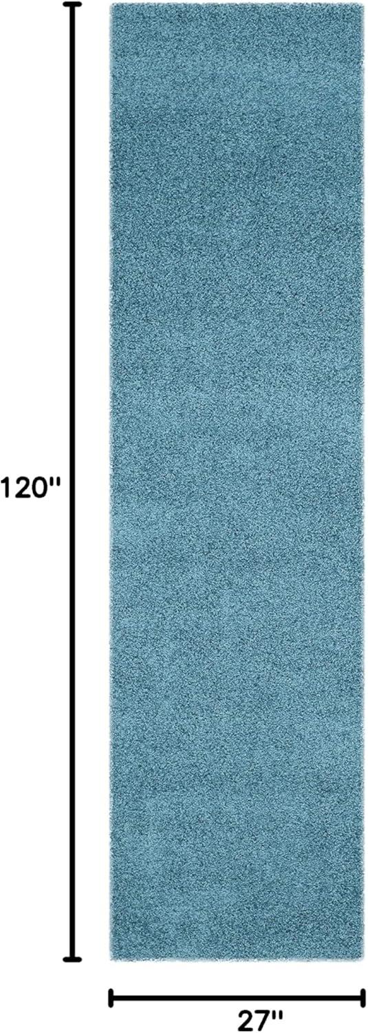 image:imageSAFAVIEH Laguna Shag Collection Area Rug 8 x 10 Sand Solid Design NonShedding amp Easy Care 2inch Thick Ideal for High Traffic Areas in Living Room Bedroom SGL303CTurquoise