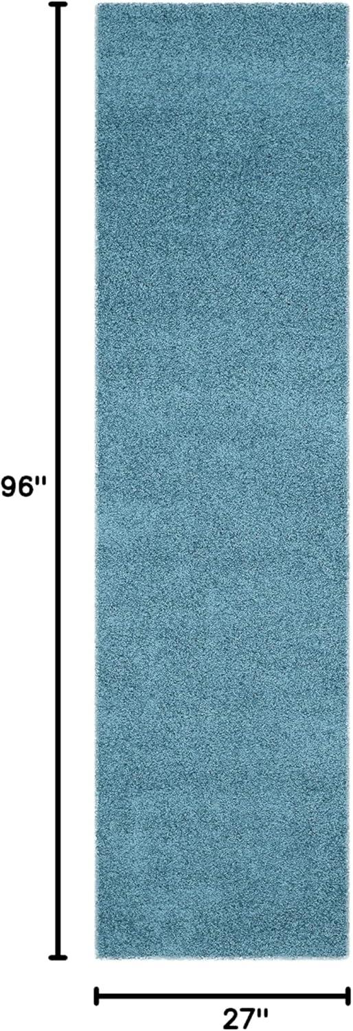 image:imageSAFAVIEH Laguna Shag Collection Area Rug 8 x 10 Sand Solid Design NonShedding amp Easy Care 2inch Thick Ideal for High Traffic Areas in Living Room Bedroom SGL303CTurquoise