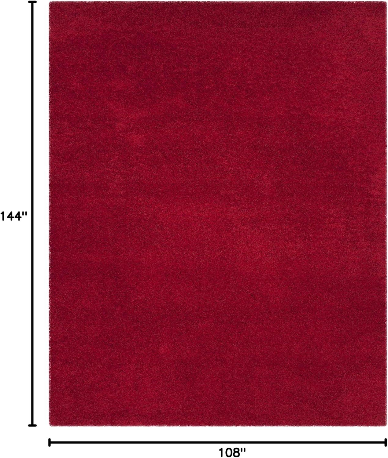 image:imageSAFAVIEH Laguna Shag Collection Area Rug 8 x 10 Sand Solid Design NonShedding amp Easy Care 2inch Thick Ideal for High Traffic Areas in Living Room Bedroom SGL303CRed