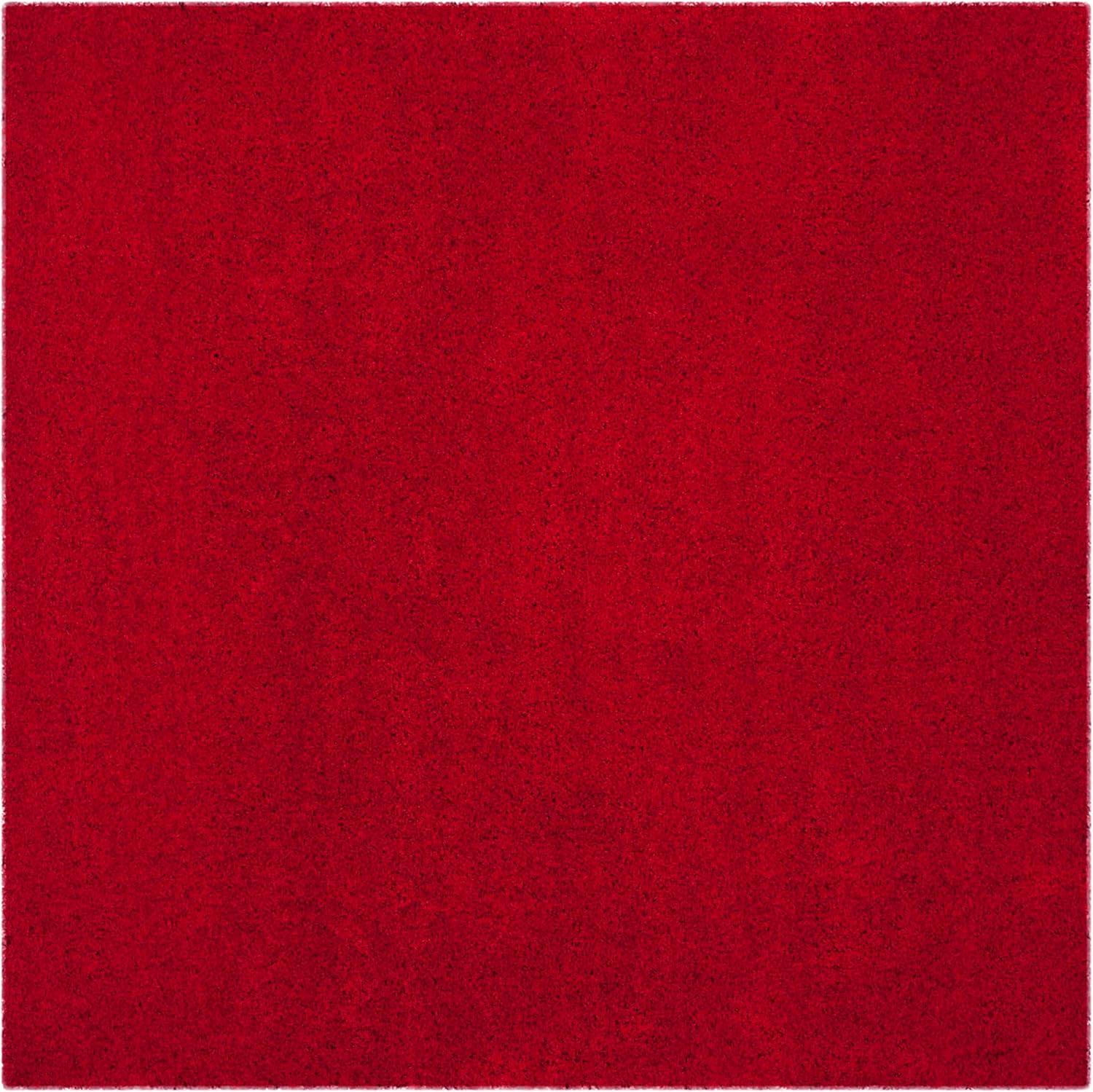 image:imageSAFAVIEH Laguna Shag Collection Area Rug 8 x 10 Sand Solid Design NonShedding amp Easy Care 2inch Thick Ideal for High Traffic Areas in Living Room Bedroom SGL303CRed