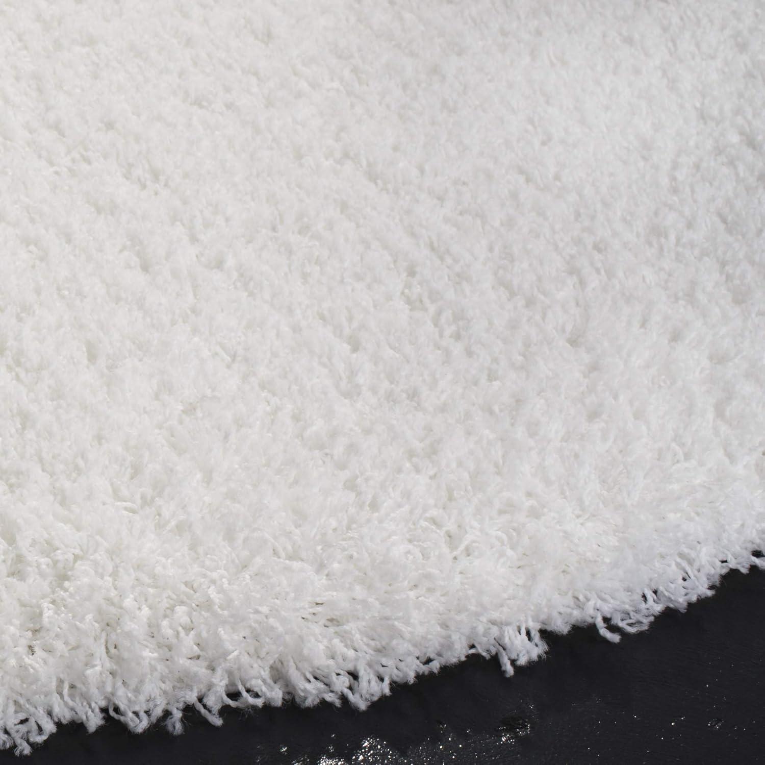 image:imageSAFAVIEH Laguna Shag Collection Area Rug 8 x 10 Sand Solid Design NonShedding amp Easy Care 2inch Thick Ideal for High Traffic Areas in Living Room Bedroom SGL303CWhite