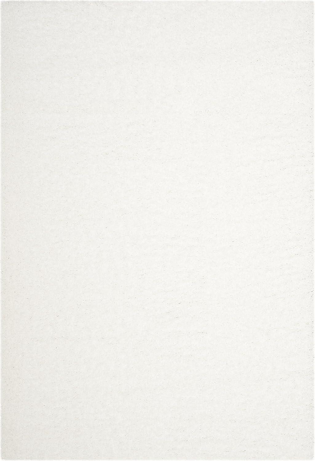 image:imageSAFAVIEH Laguna Shag Collection Area Rug 8 x 10 Sand Solid Design NonShedding amp Easy Care 2inch Thick Ideal for High Traffic Areas in Living Room Bedroom SGL303CWhite
