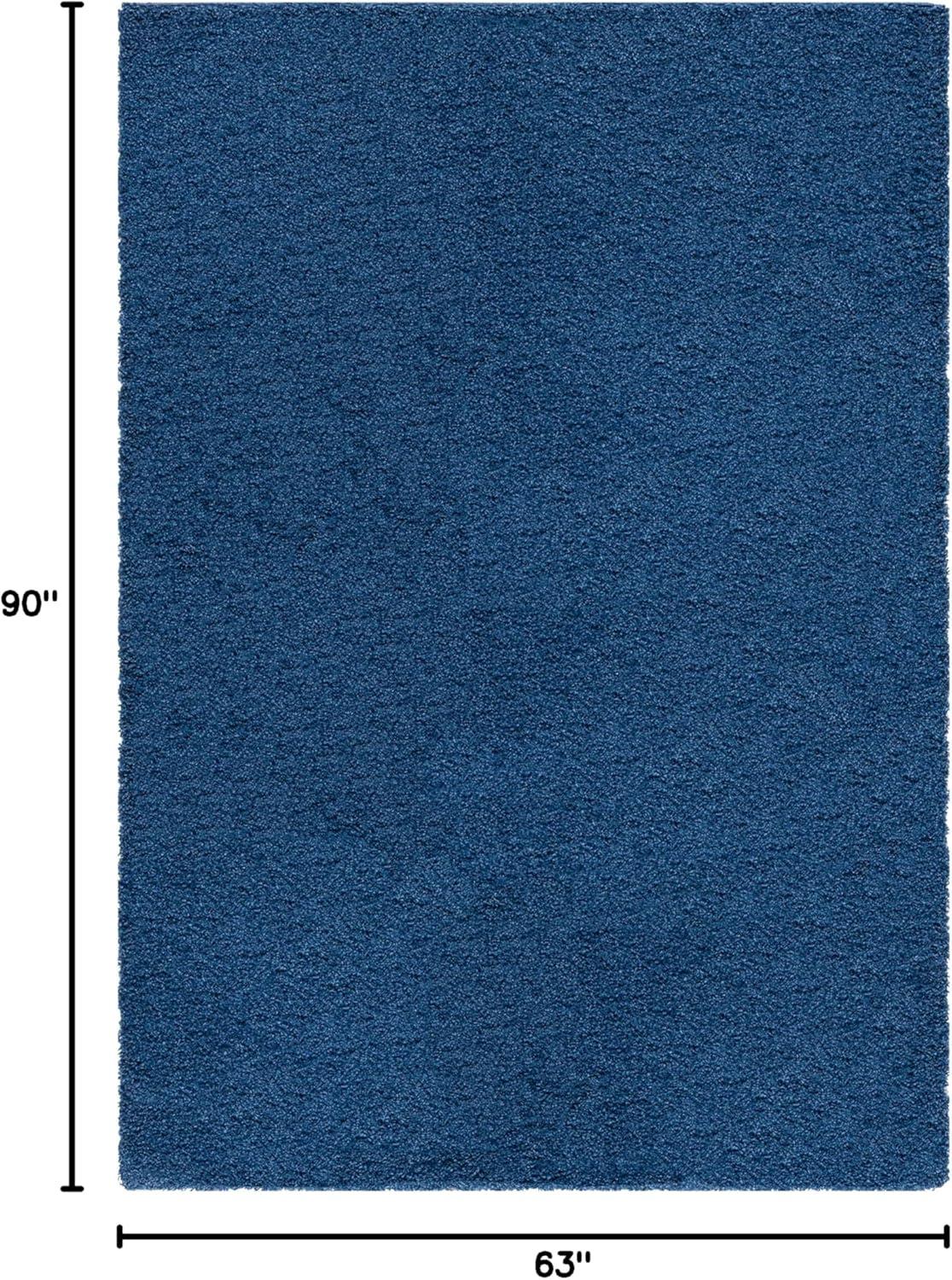 image:imageSAFAVIEH Laguna Shag Collection Area Rug 8 x 10 Sand Solid Design NonShedding amp Easy Care 2inch Thick Ideal for High Traffic Areas in Living Room Bedroom SGL303CBlue