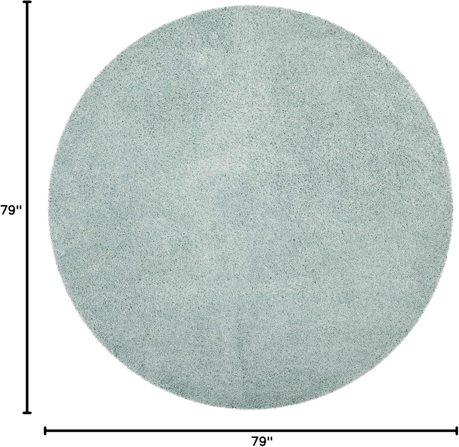 image:imageSAFAVIEH Laguna Shag Collection Area Rug 8 x 10 Sand Solid Design NonShedding amp Easy Care 2inch Thick Ideal for High Traffic Areas in Living Room Bedroom SGL303CLight Blue