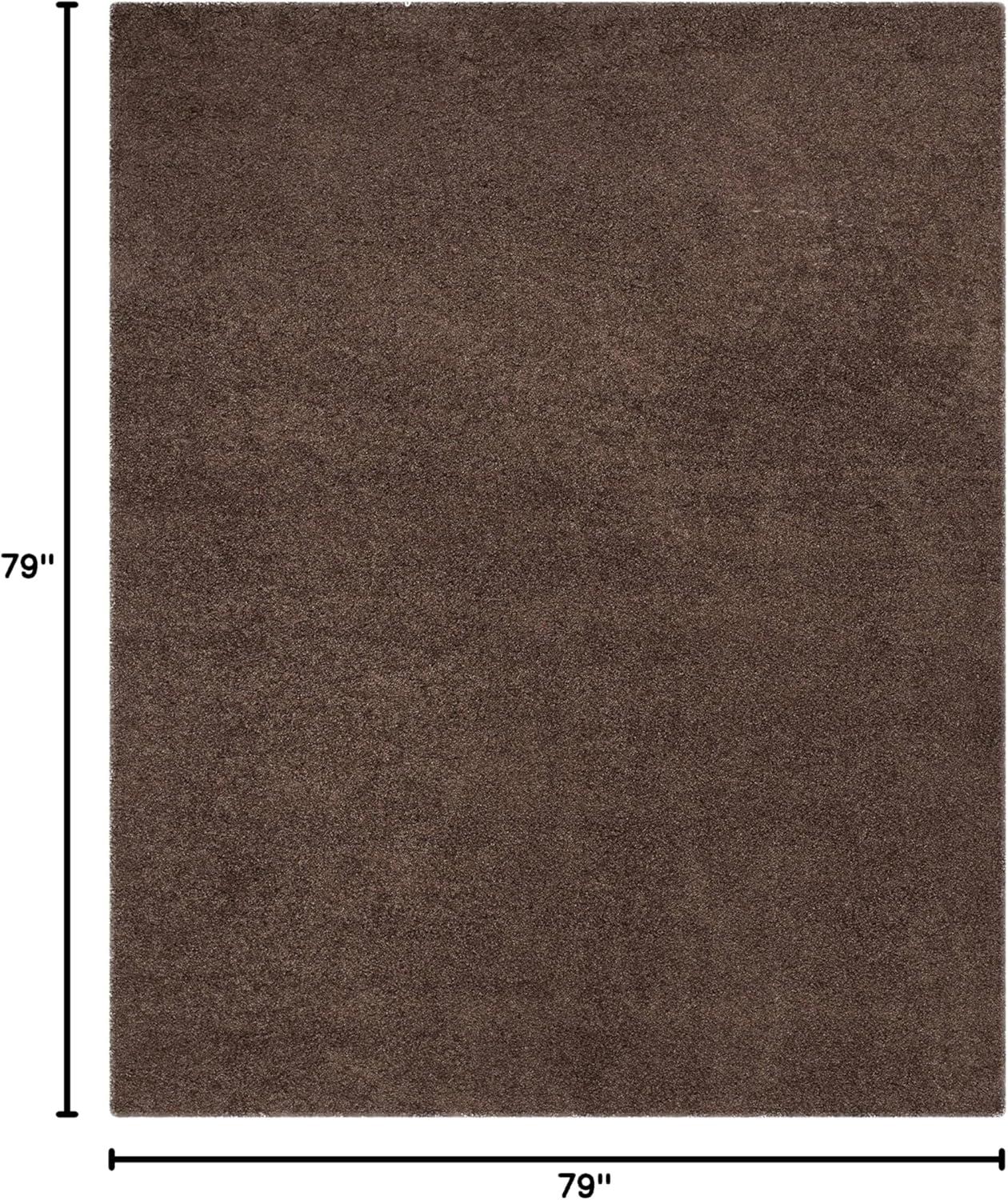 image:imageSAFAVIEH Laguna Shag Collection Area Rug 8 x 10 Sand Solid Design NonShedding amp Easy Care 2inch Thick Ideal for High Traffic Areas in Living Room Bedroom SGL303CBrown