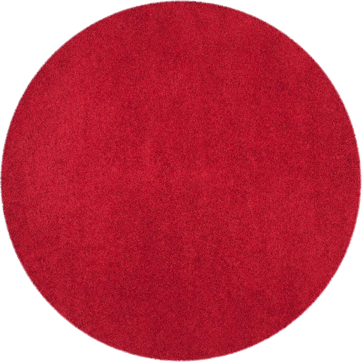 image:imageSAFAVIEH Laguna Shag Collection Area Rug 8 x 10 Sand Solid Design NonShedding amp Easy Care 2inch Thick Ideal for High Traffic Areas in Living Room Bedroom SGL303CRed