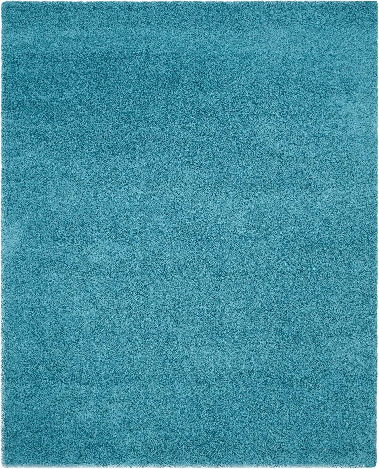 image:imageSAFAVIEH Laguna Shag Collection Area Rug 8 x 10 Sand Solid Design NonShedding amp Easy Care 2inch Thick Ideal for High Traffic Areas in Living Room Bedroom SGL303CTurquoise