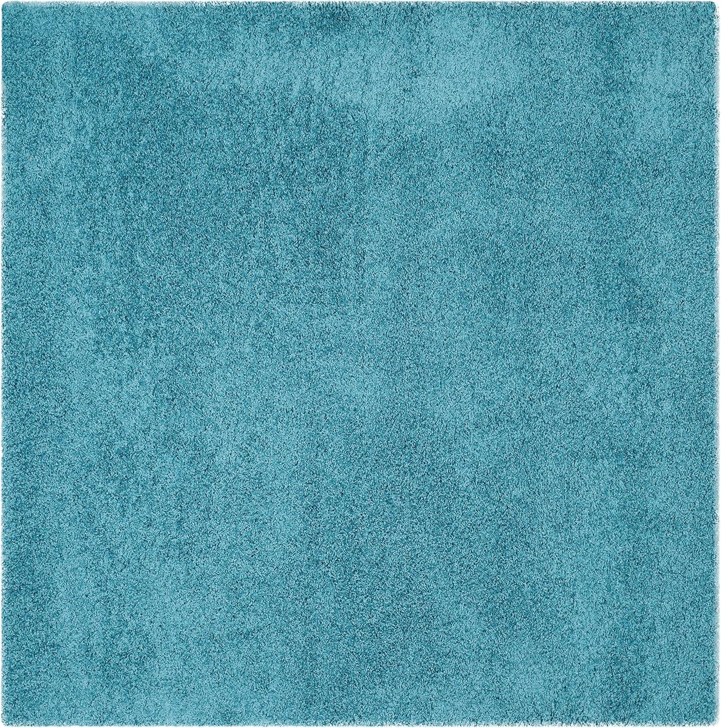 image:imageSAFAVIEH Laguna Shag Collection Area Rug 8 x 10 Sand Solid Design NonShedding amp Easy Care 2inch Thick Ideal for High Traffic Areas in Living Room Bedroom SGL303CTurquoise