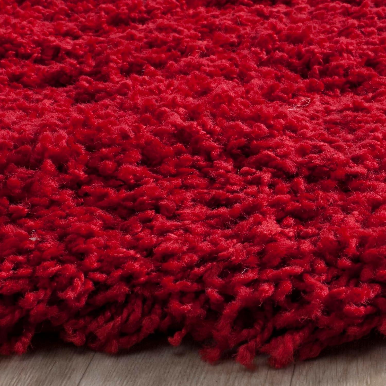 image:imageSAFAVIEH Laguna Shag Collection Area Rug 8 x 10 Sand Solid Design NonShedding amp Easy Care 2inch Thick Ideal for High Traffic Areas in Living Room Bedroom SGL303CRed