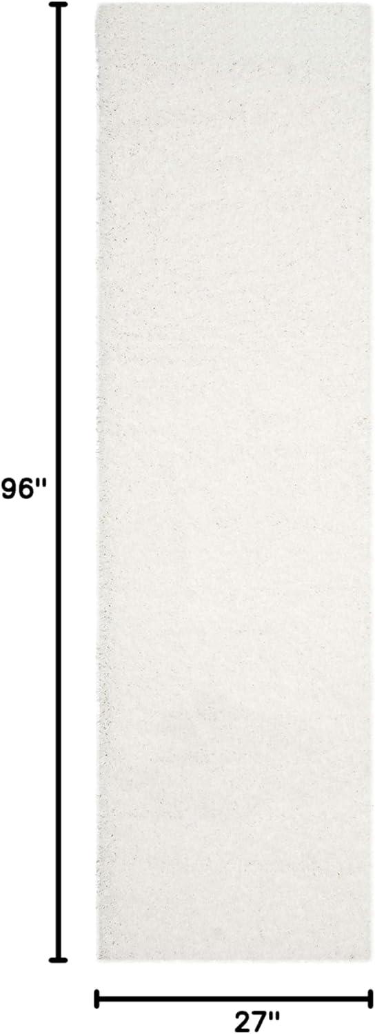 image:imageSAFAVIEH Laguna Shag Collection Area Rug 8 x 10 Sand Solid Design NonShedding amp Easy Care 2inch Thick Ideal for High Traffic Areas in Living Room Bedroom SGL303CWhite