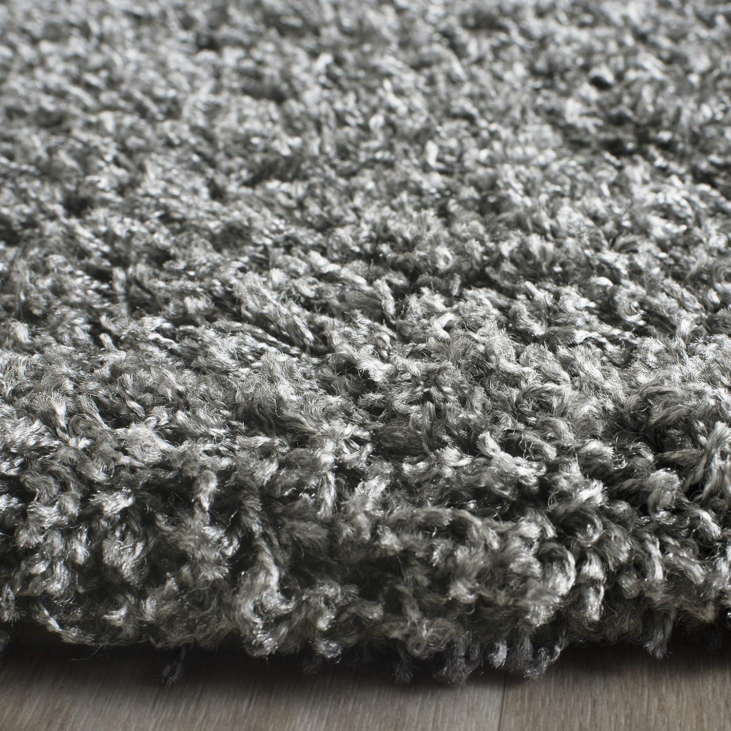 image:imageSAFAVIEH Laguna Shag Collection Area Rug 8 x 10 Sand Solid Design NonShedding amp Easy Care 2inch Thick Ideal for High Traffic Areas in Living Room Bedroom SGL303CDark Grey
