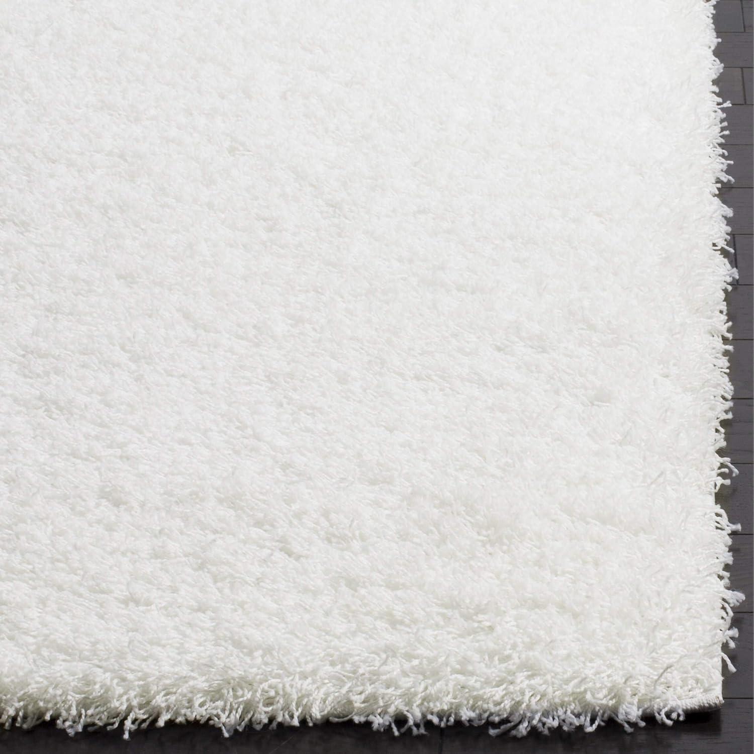 image:imageSAFAVIEH Laguna Shag Collection Area Rug 8 x 10 Sand Solid Design NonShedding amp Easy Care 2inch Thick Ideal for High Traffic Areas in Living Room Bedroom SGL303CWhite