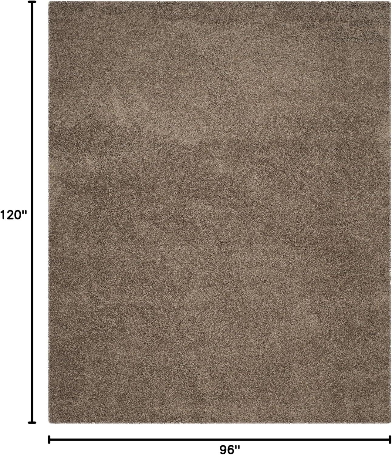 image:imageSAFAVIEH Laguna Shag Collection Area Rug 8 x 10 Sand Solid Design NonShedding amp Easy Care 2inch Thick Ideal for High Traffic Areas in Living Room Bedroom SGL303CTaupe