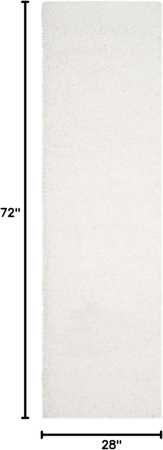 image:imageSAFAVIEH Laguna Shag Collection Area Rug 8 x 10 Sand Solid Design NonShedding amp Easy Care 2inch Thick Ideal for High Traffic Areas in Living Room Bedroom SGL303CWhite