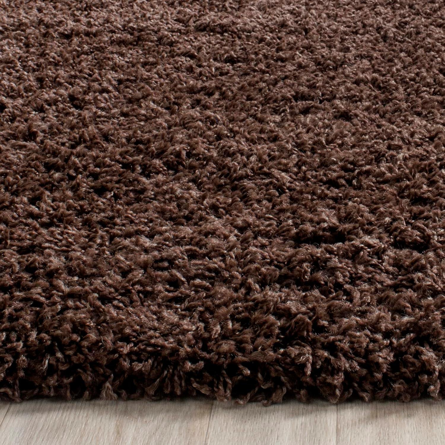 image:imageSAFAVIEH Laguna Shag Collection Area Rug 8 x 10 Sand Solid Design NonShedding amp Easy Care 2inch Thick Ideal for High Traffic Areas in Living Room Bedroom SGL303CBrown