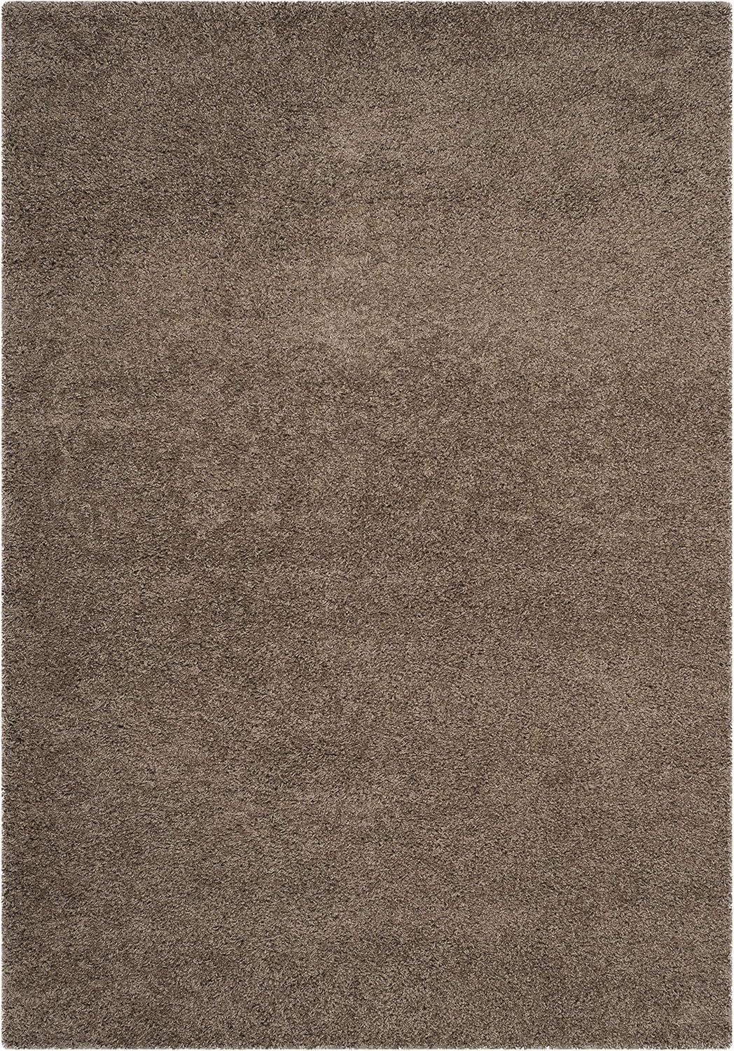 image:imageSAFAVIEH Laguna Shag Collection Area Rug 8 x 10 Sand Solid Design NonShedding amp Easy Care 2inch Thick Ideal for High Traffic Areas in Living Room Bedroom SGL303CTaupe