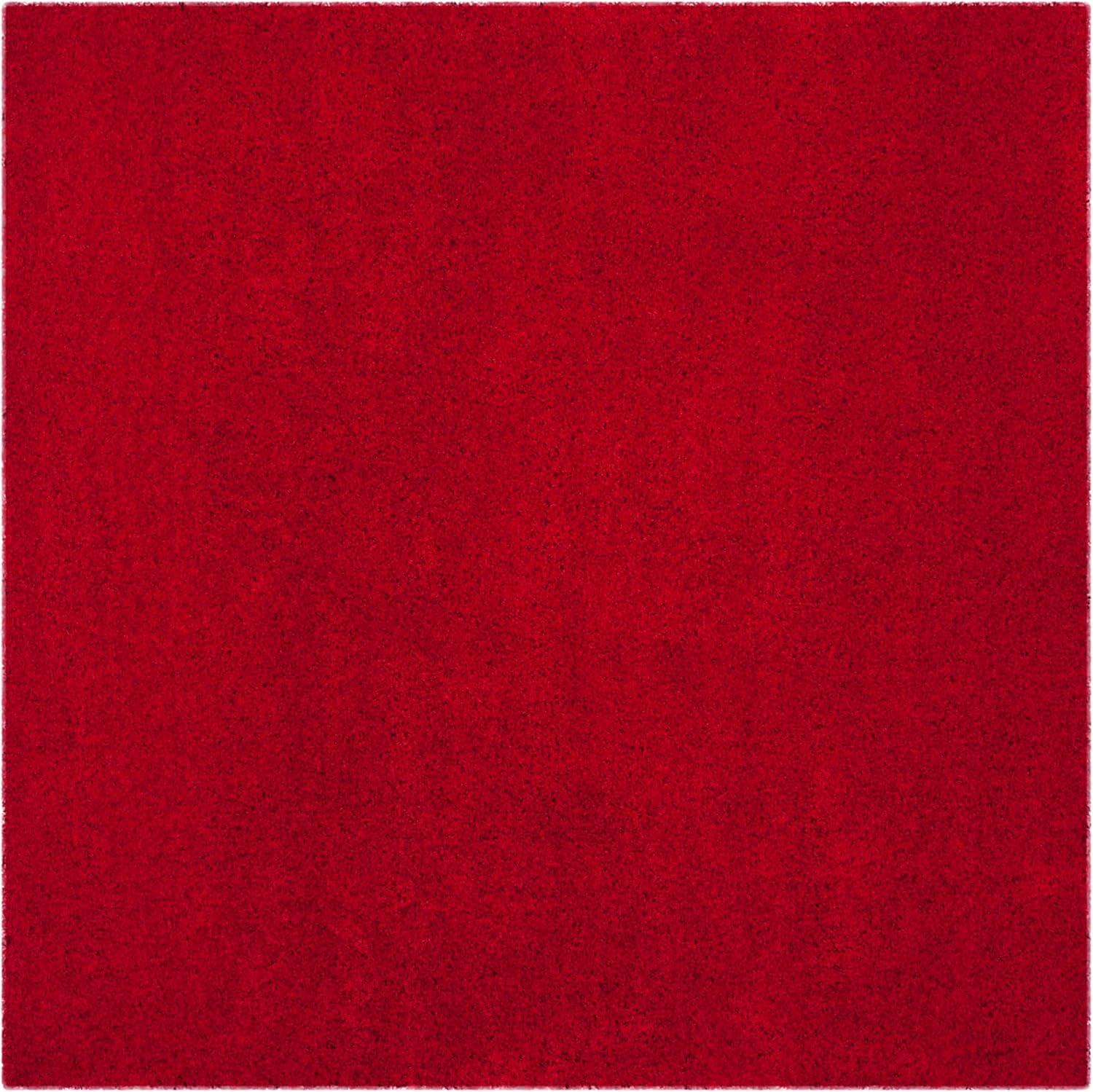 image:imageSAFAVIEH Laguna Shag Collection Area Rug 8 x 10 Sand Solid Design NonShedding amp Easy Care 2inch Thick Ideal for High Traffic Areas in Living Room Bedroom SGL303CRed