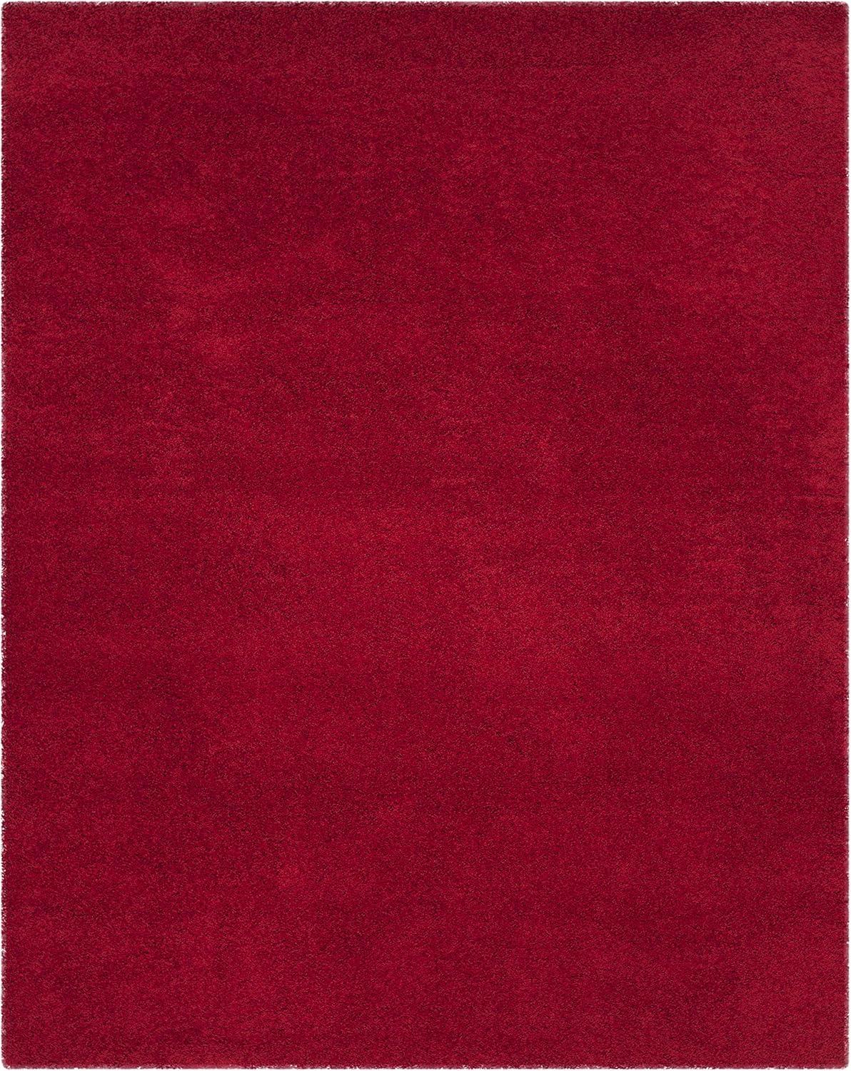 image:imageSAFAVIEH Laguna Shag Collection Area Rug 8 x 10 Sand Solid Design NonShedding amp Easy Care 2inch Thick Ideal for High Traffic Areas in Living Room Bedroom SGL303CRed