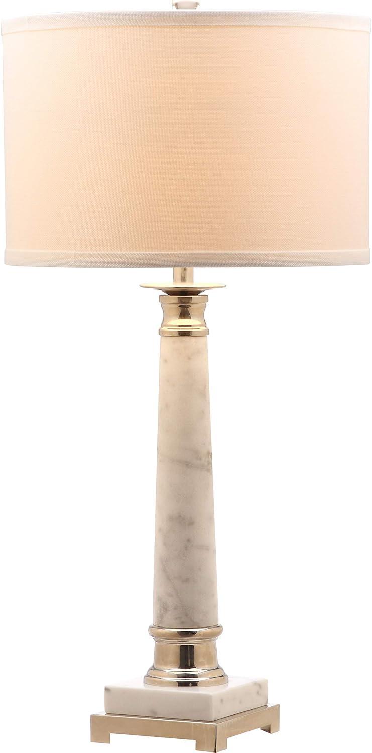 image:imageSAFAVIEH Lighting Collection Colleen Modern White Marble 31inch Bedroom Living Room Home Office Desk Nightstand Table Lamp Set of 2 LED Bulbs IncludedMarble Set of 2