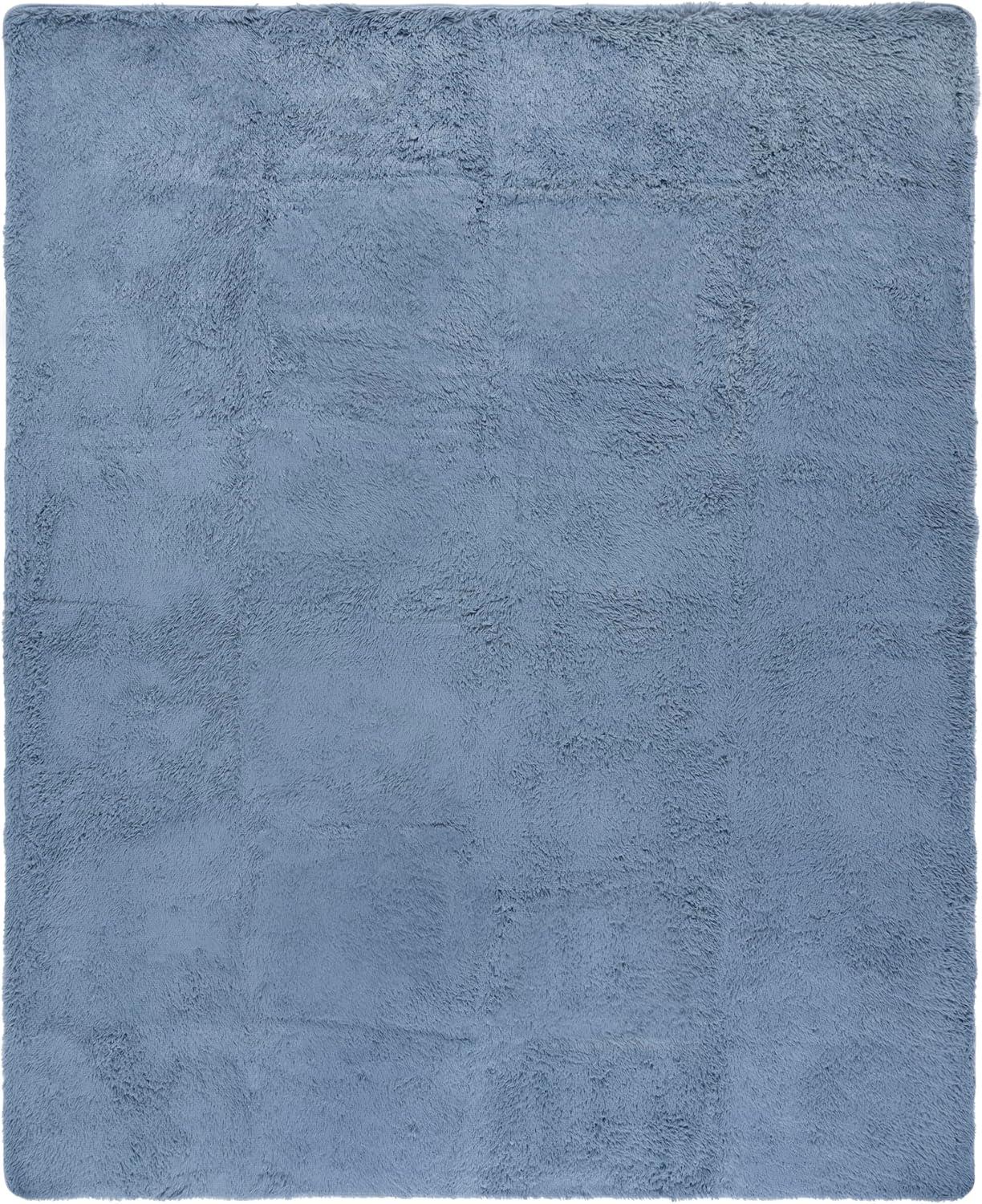 image:imageSAFAVIEH Rainbow Shag Collection Area Rug 8 x 10 Grey Slip Resistant NonShedding amp Easy Care 16inch Thick Ideal for Living Room Bedroom Home Office Dining Space RBO101F8Grey