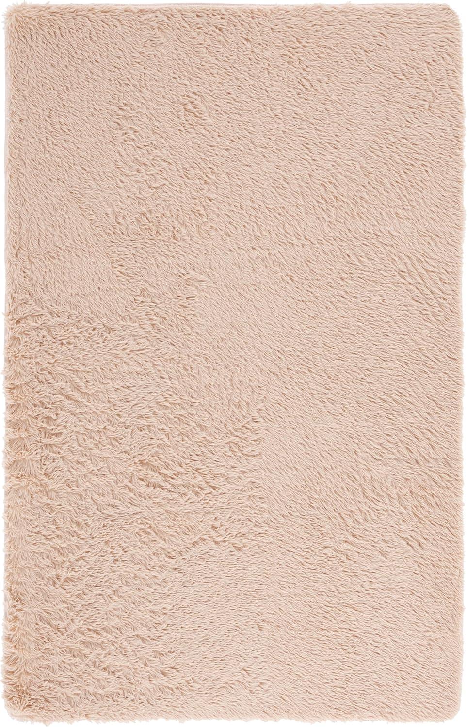 image:imageSAFAVIEH Rainbow Shag Collection Area Rug 8 x 10 Grey Slip Resistant NonShedding amp Easy Care 16inch Thick Ideal for Living Room Bedroom Home Office Dining Space RBO101F8Beige