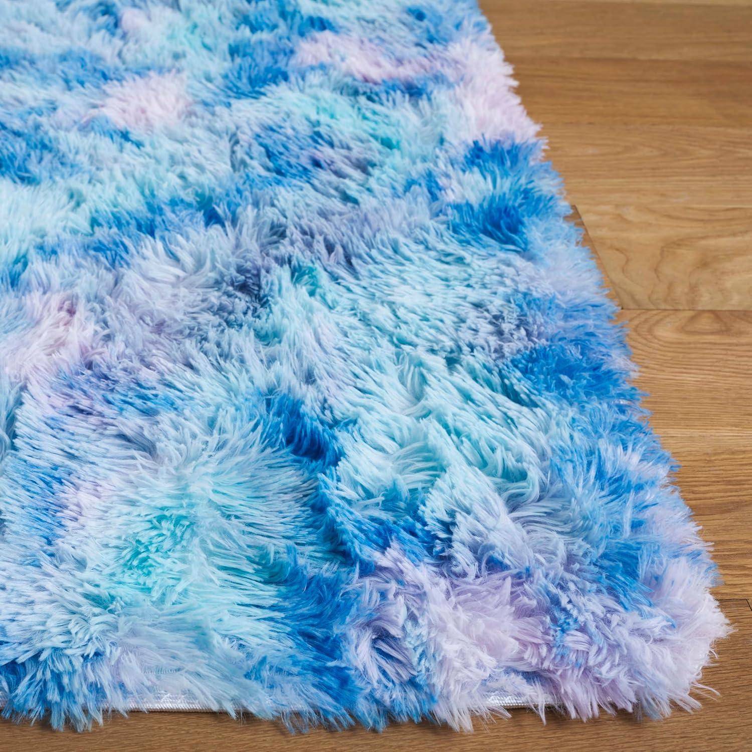 image:imageSAFAVIEH Rainbow Shag Collection Area Rug 8 x 10 Light Beige Slip Resistant NonShedding amp Easy Care 16inch Thick Ideal for Living Room Bedroom Home Office Dining Space RBO100A8RainbowMulti