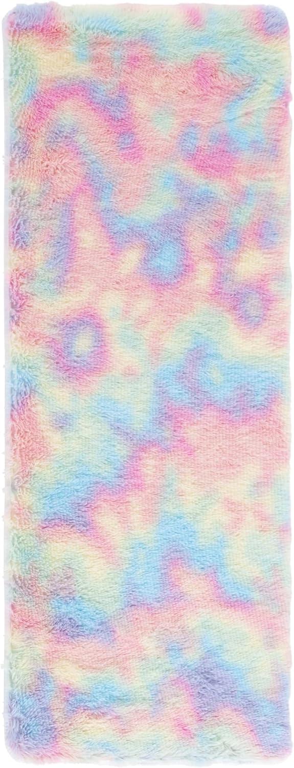 image:imageSAFAVIEH Rainbow Shag Collection Area Rug 8 x 10 Light Beige Slip Resistant NonShedding amp Easy Care 16inch Thick Ideal for Living Room Bedroom Home Office Dining Space RBO100A8Rainbow