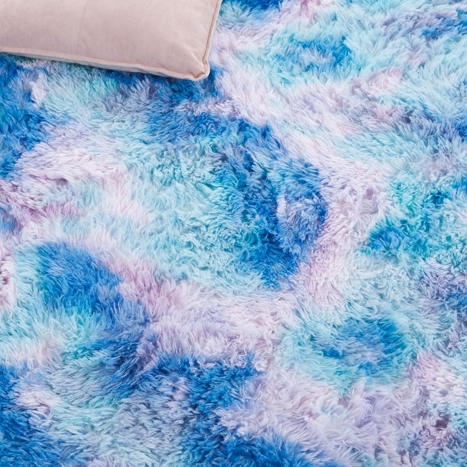 image:imageSAFAVIEH Rainbow Shag Collection Area Rug 8 x 10 Light Beige Slip Resistant NonShedding amp Easy Care 16inch Thick Ideal for Living Room Bedroom Home Office Dining Space RBO100A8RainbowMulti