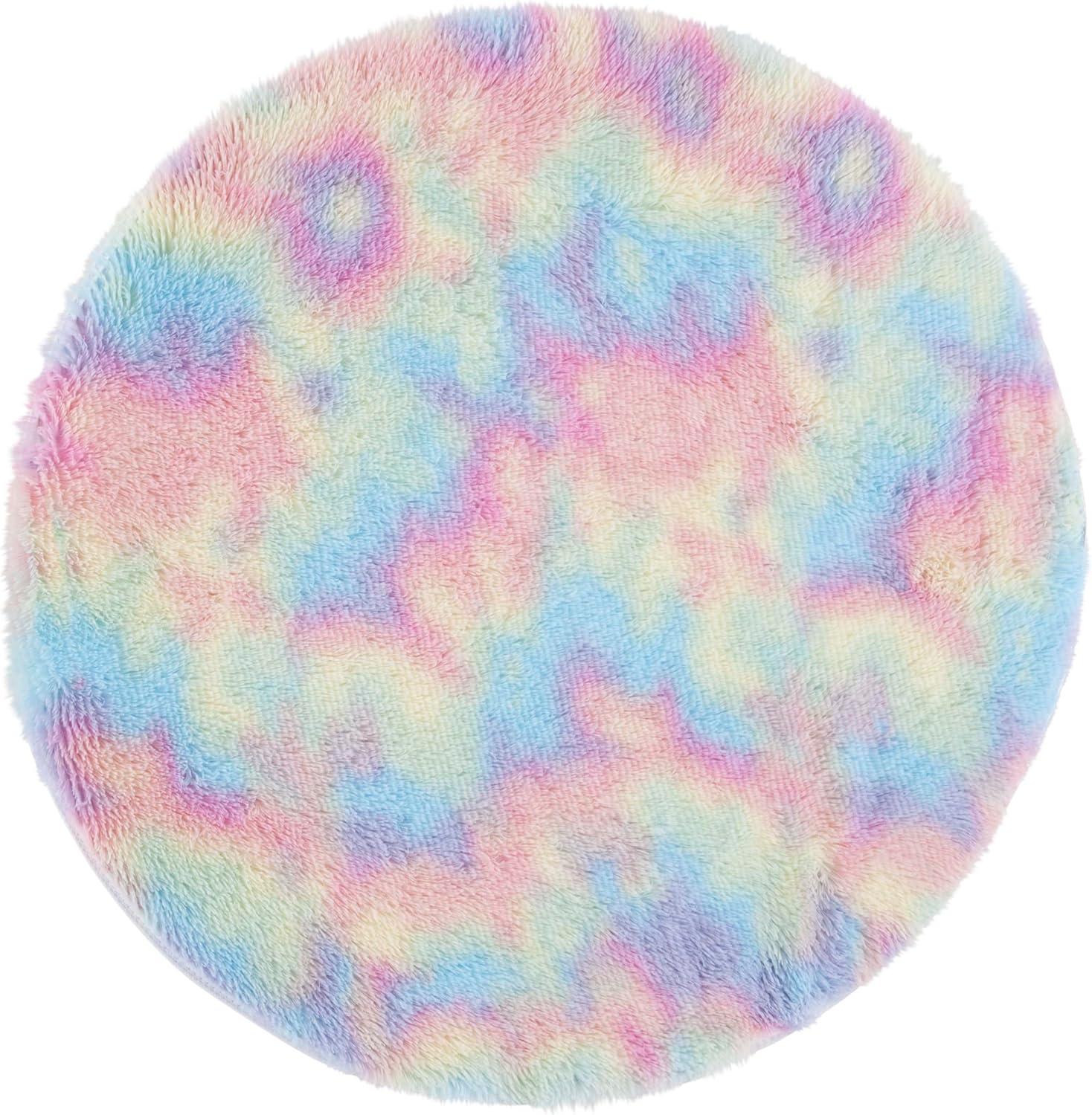 image:imageSAFAVIEH Rainbow Shag Collection Area Rug 8 x 10 Light Beige Slip Resistant NonShedding amp Easy Care 16inch Thick Ideal for Living Room Bedroom Home Office Dining Space RBO100A8Rainbow