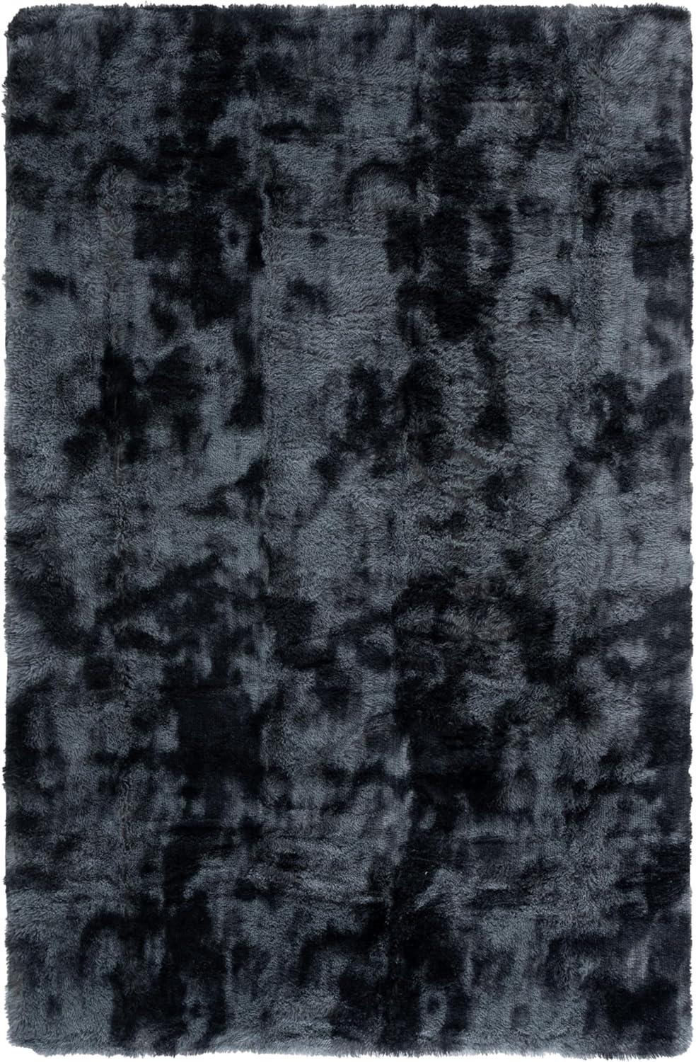 image:imageSAFAVIEH Rainbow Shag Collection Area Rug 8 x 10 Light Beige Slip Resistant NonShedding amp Easy Care 16inch Thick Ideal for Living Room Bedroom Home Office Dining Space RBO100A8Dark Grey