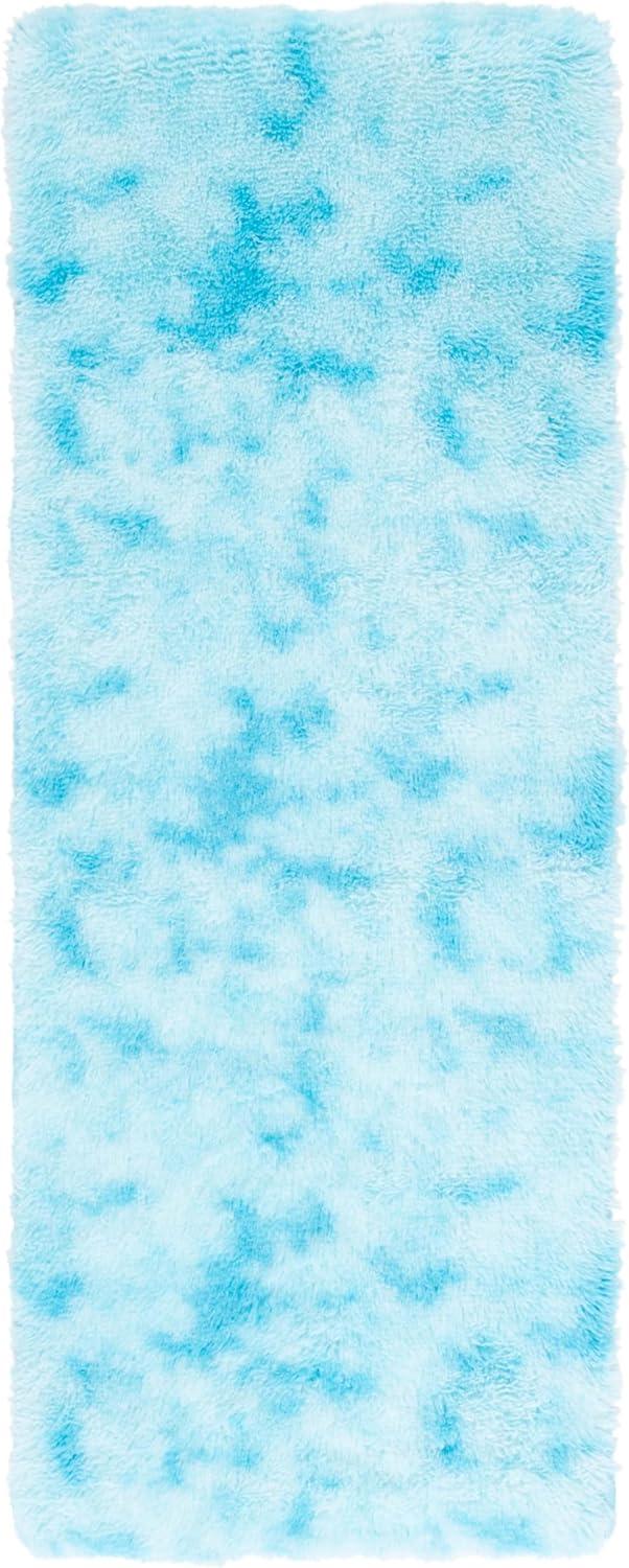 image:imageSAFAVIEH Rainbow Shag Collection Area Rug 8 x 10 Light Beige Slip Resistant NonShedding amp Easy Care 16inch Thick Ideal for Living Room Bedroom Home Office Dining Space RBO100A8Aqua