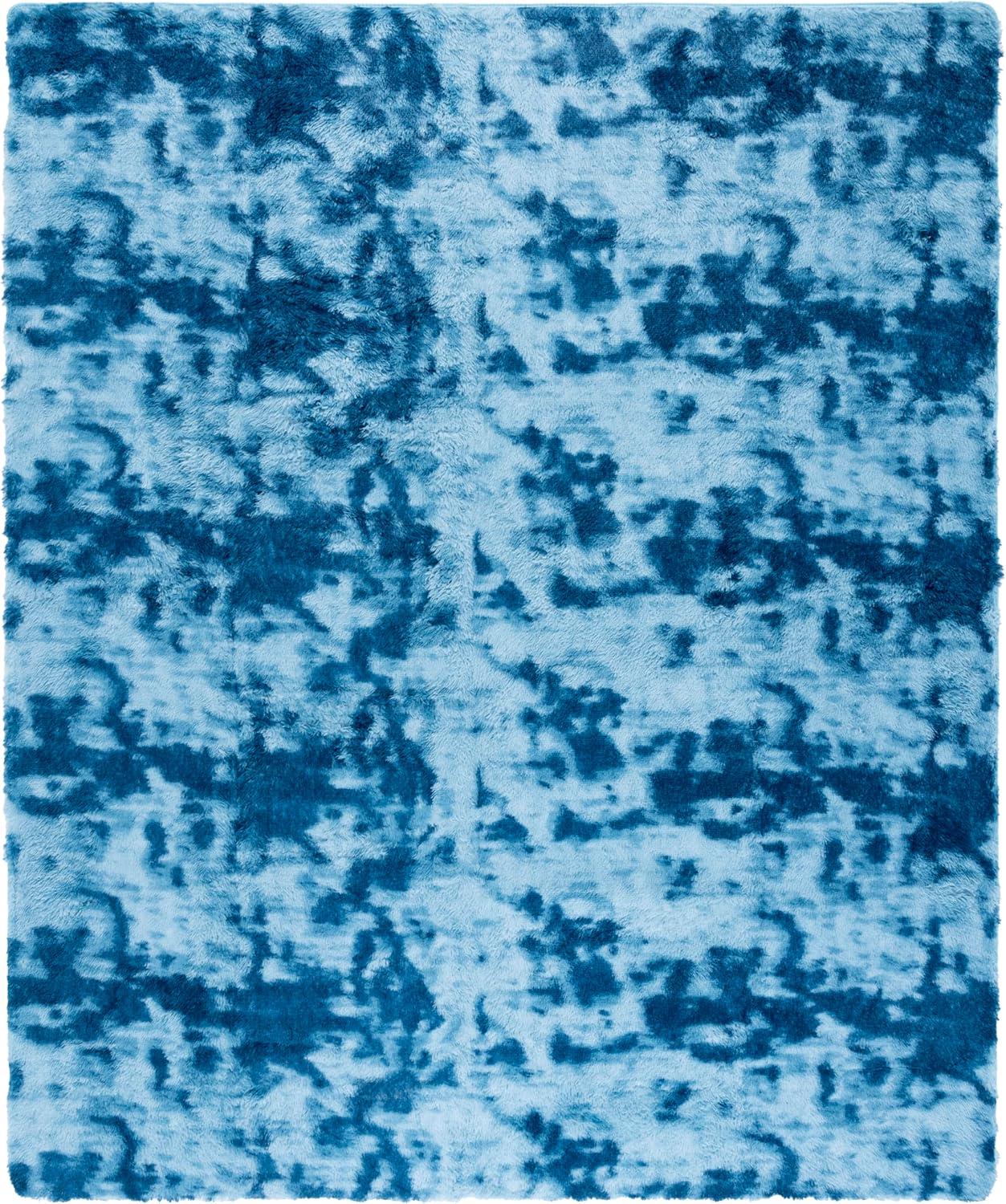 image:imageSAFAVIEH Rainbow Shag Collection Area Rug 8 x 10 Light Beige Slip Resistant NonShedding amp Easy Care 16inch Thick Ideal for Living Room Bedroom Home Office Dining Space RBO100A8Blue