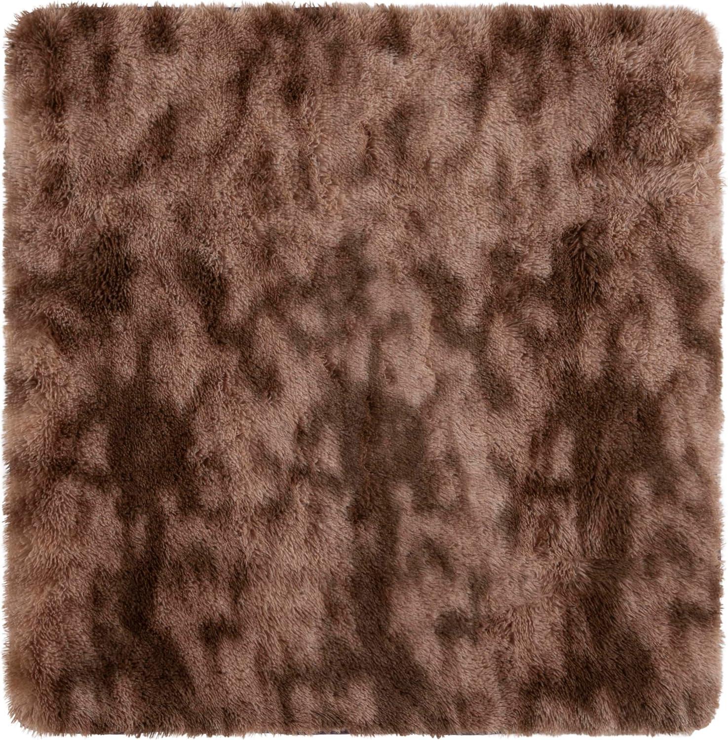 image:imageSAFAVIEH Rainbow Shag Collection Area Rug 8 x 10 Light Beige Slip Resistant NonShedding amp Easy Care 16inch Thick Ideal for Living Room Bedroom Home Office Dining Space RBO100A8Brown