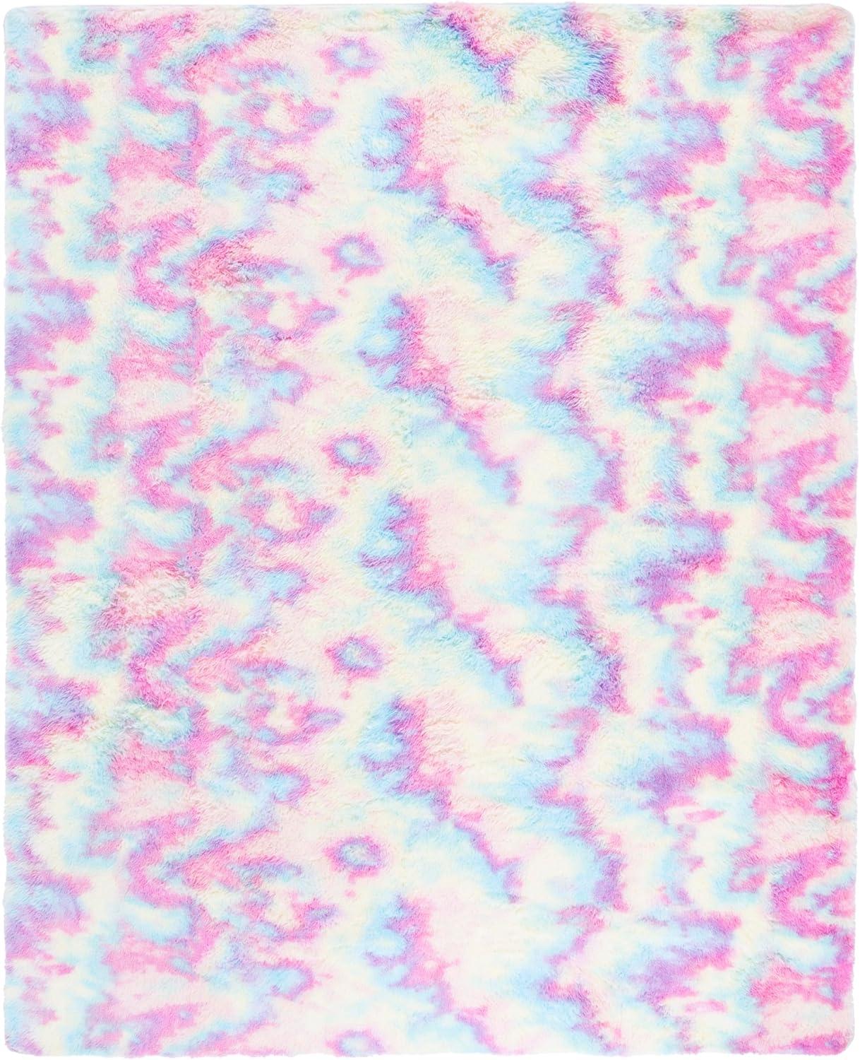 image:imageSAFAVIEH Rainbow Shag Collection Area Rug 8 x 10 Light Beige Slip Resistant NonShedding amp Easy Care 16inch Thick Ideal for Living Room Bedroom Home Office Dining Space RBO100A8Rainbow
