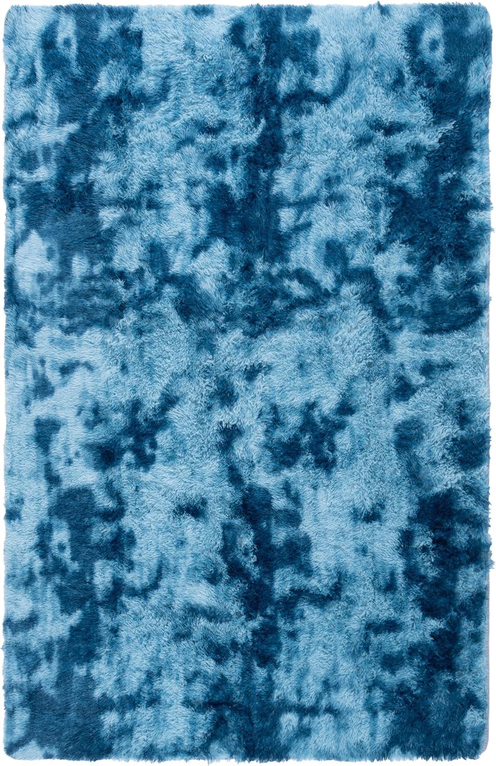image:imageSAFAVIEH Rainbow Shag Collection Area Rug 8 x 10 Light Beige Slip Resistant NonShedding amp Easy Care 16inch Thick Ideal for Living Room Bedroom Home Office Dining Space RBO100A8Blue