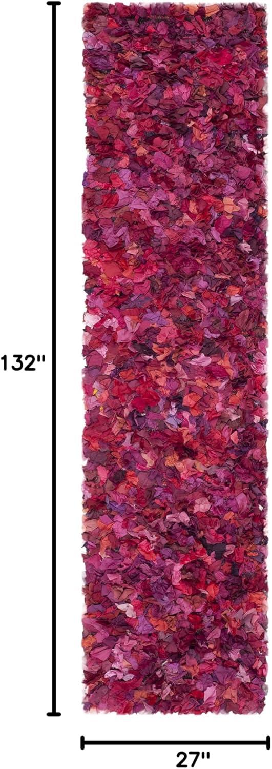 image:imageSAFAVIEH Rio Shag Collection Area Rug 5 x 8 Green amp Multi Handmade Decorative 35inch Thick Ideal for High Traffic Areas in Living Room Bedroom SG951AFuchsiaMulti