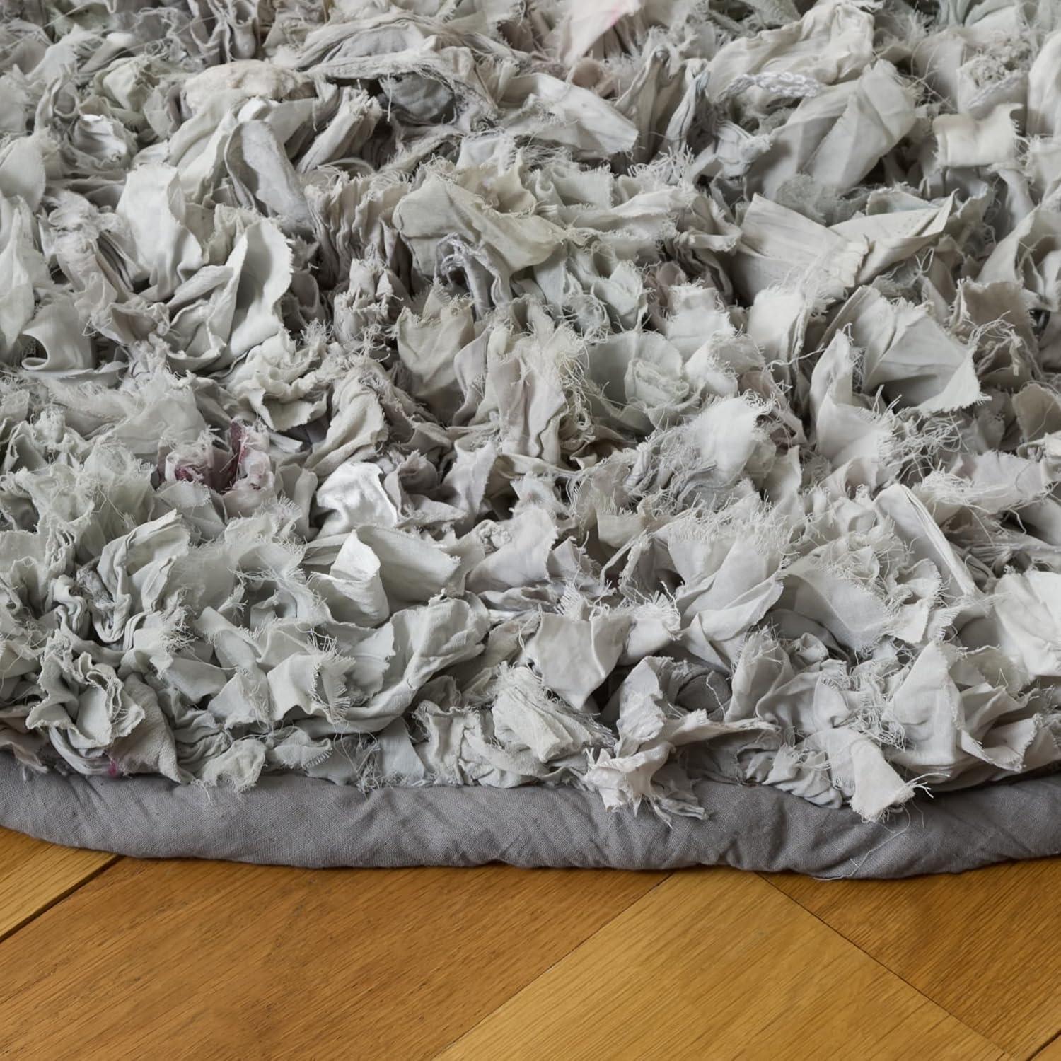 image:imageSAFAVIEH Rio Shag Collection Area Rug 5 x 8 Green amp Multi Handmade Decorative 35inch Thick Ideal for High Traffic Areas in Living Room Bedroom SG951ALight Blue
