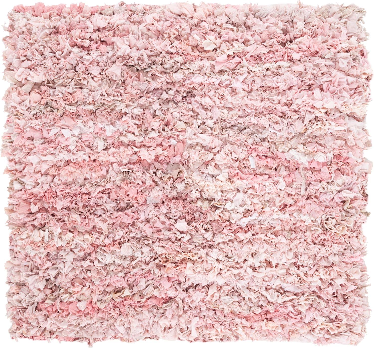 image:imageSAFAVIEH Rio Shag Collection Area Rug 5 x 8 Green amp Multi Handmade Decorative 35inch Thick Ideal for High Traffic Areas in Living Room Bedroom SG951AIvoryPink