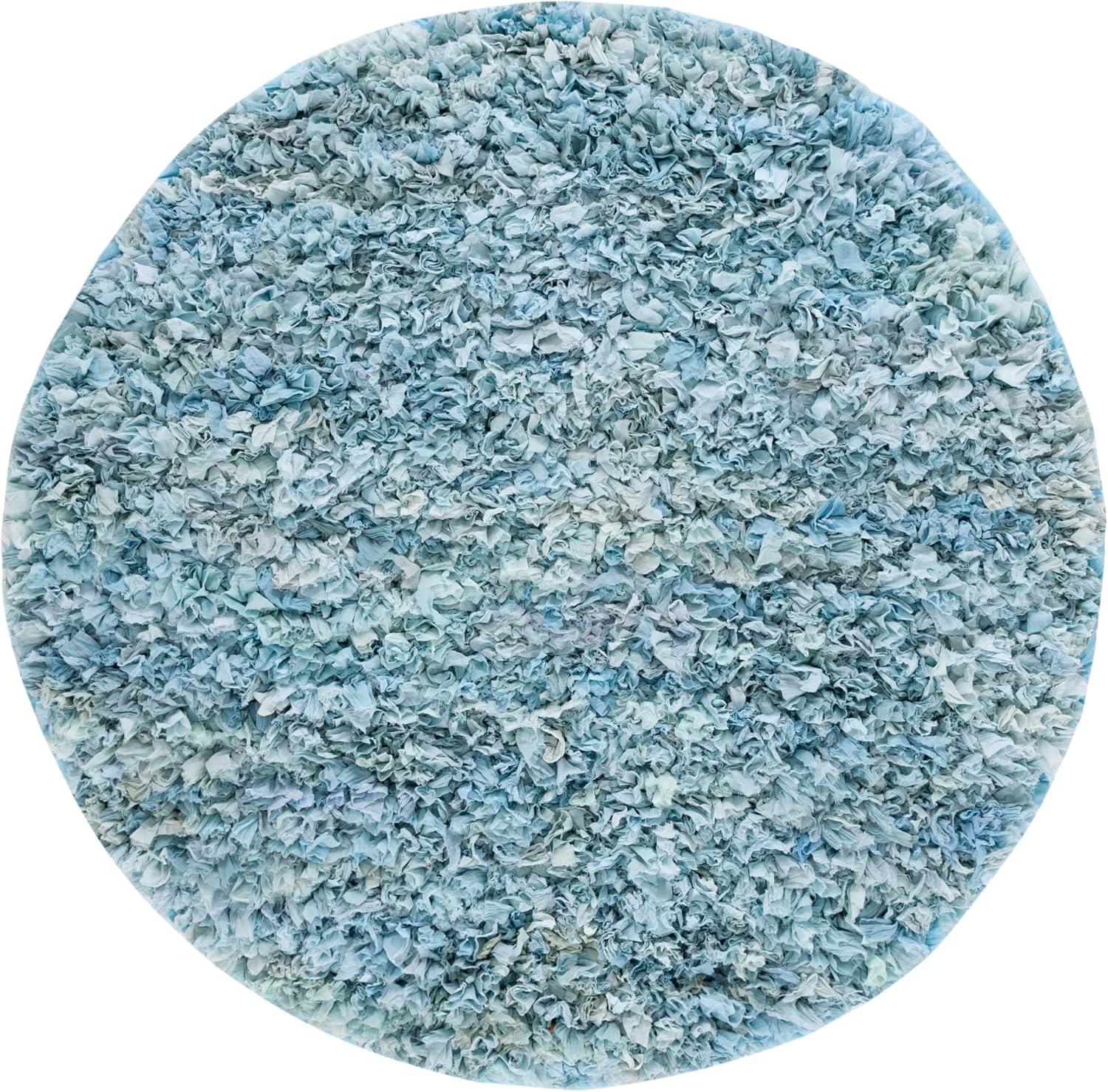 image:imageSAFAVIEH Rio Shag Collection Area Rug 5 x 8 Green amp Multi Handmade Decorative 35inch Thick Ideal for High Traffic Areas in Living Room Bedroom SG951ASky