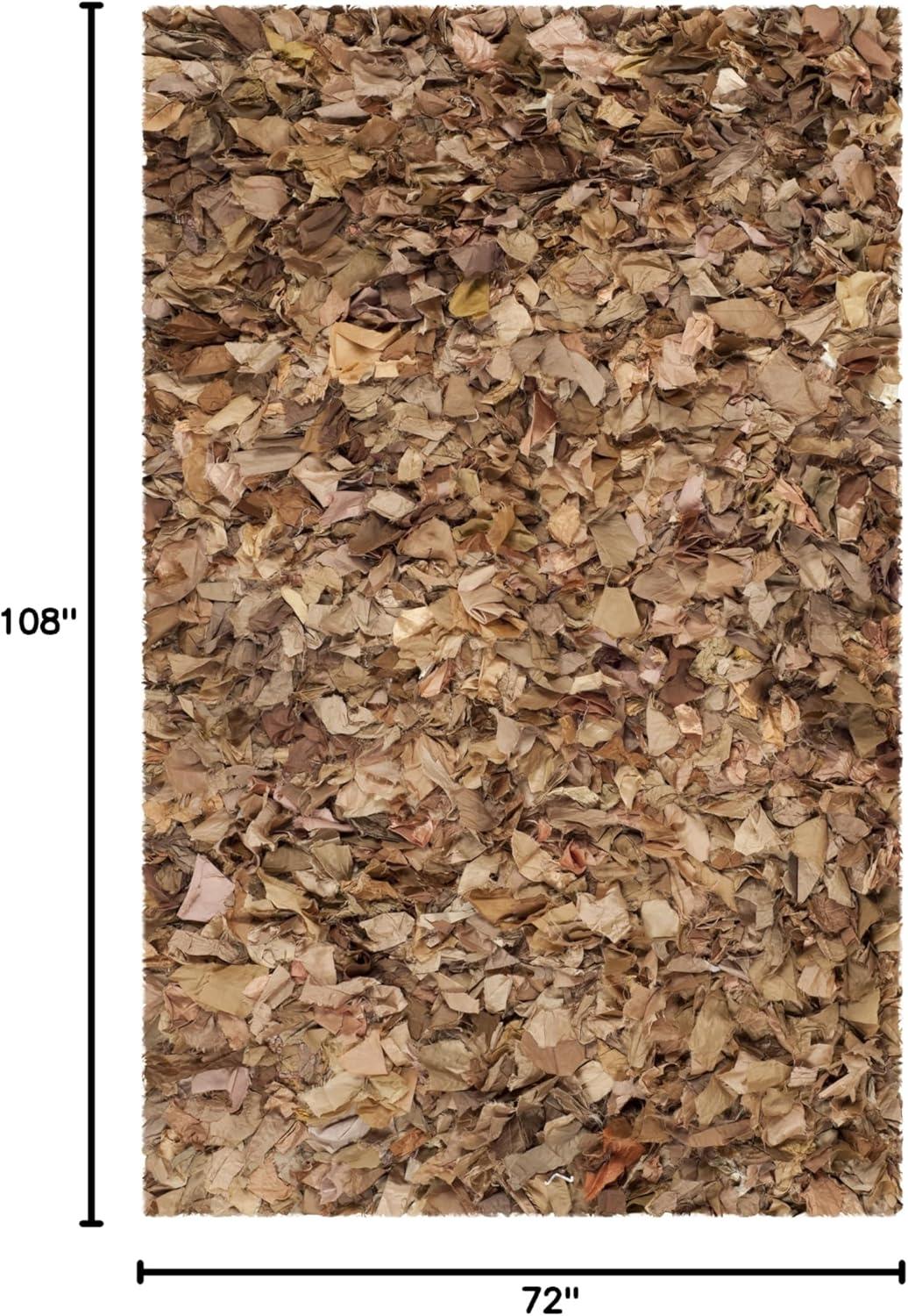 image:imageSAFAVIEH Rio Shag Collection Area Rug 5 x 8 Green amp Multi Handmade Decorative 35inch Thick Ideal for High Traffic Areas in Living Room Bedroom SG951ANaturalMulti