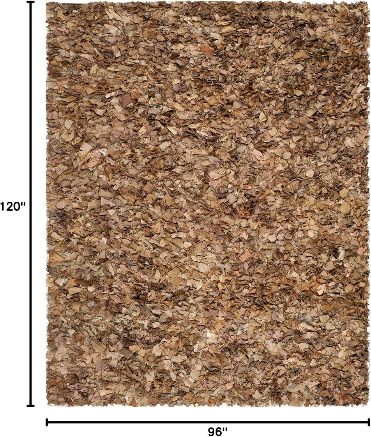 image:imageSAFAVIEH Rio Shag Collection Area Rug 5 x 8 Green amp Multi Handmade Decorative 35inch Thick Ideal for High Traffic Areas in Living Room Bedroom SG951ANaturalMulti