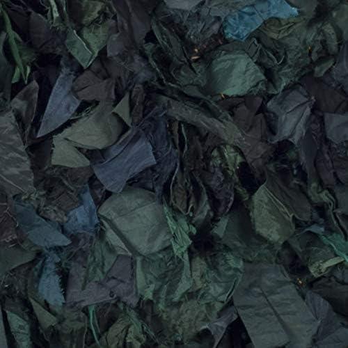 image:imageSAFAVIEH Rio Shag Collection Area Rug 5 x 8 Green amp Multi Handmade Decorative 35inch Thick Ideal for High Traffic Areas in Living Room Bedroom SG951AGreenMulti