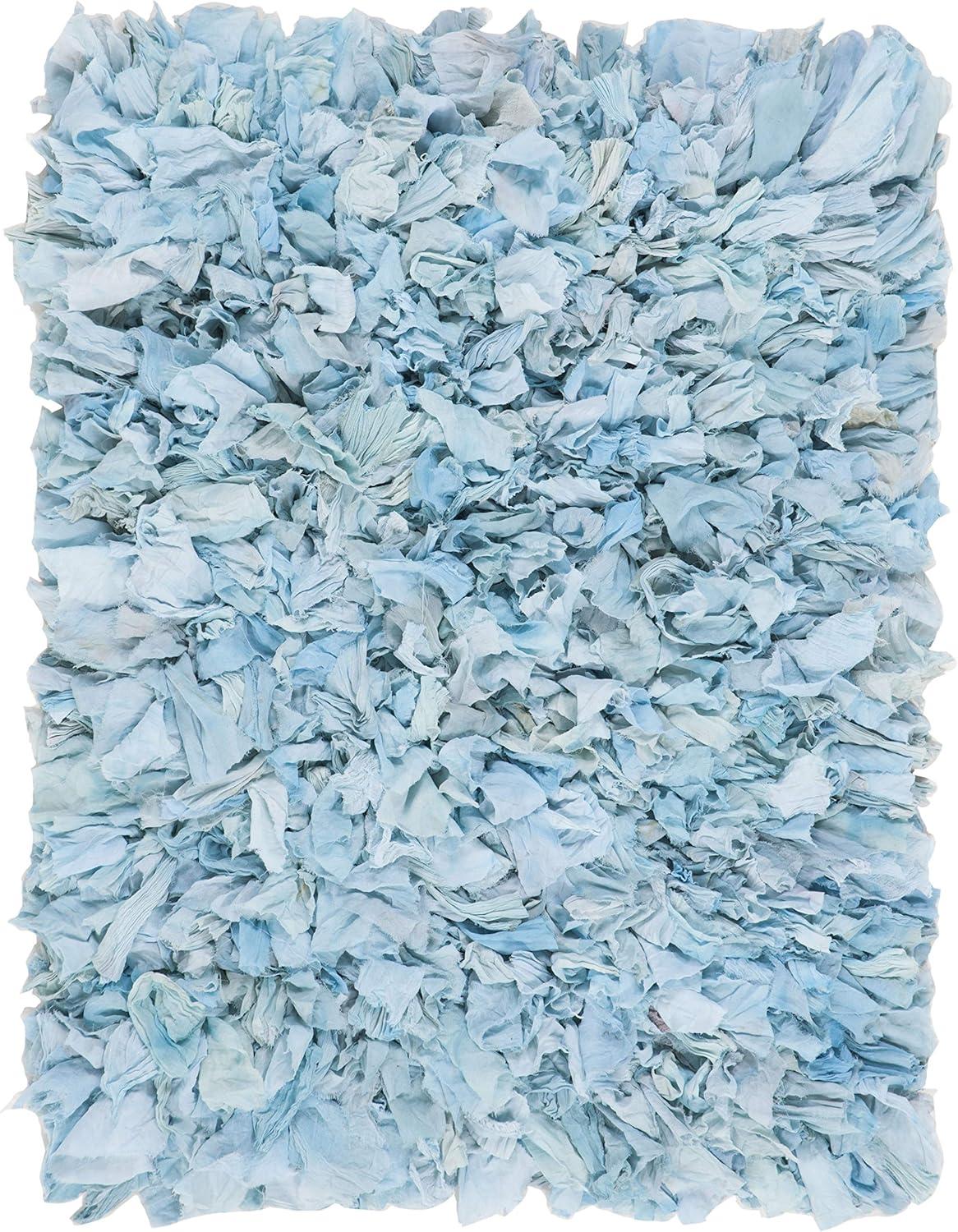 image:imageSAFAVIEH Rio Shag Collection Area Rug 5 x 8 Green amp Multi Handmade Decorative 35inch Thick Ideal for High Traffic Areas in Living Room Bedroom SG951ASky