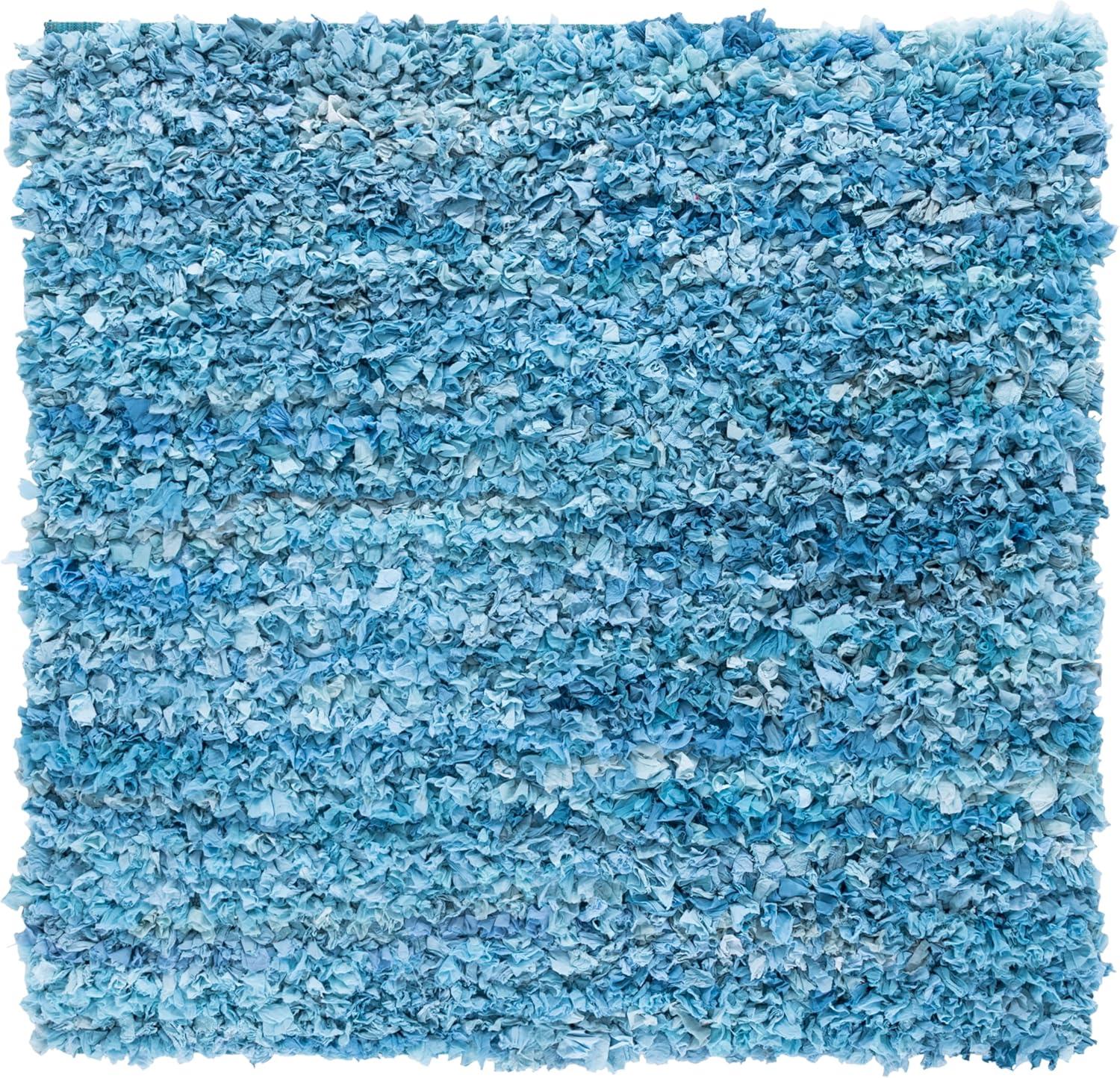 image:imageSAFAVIEH Rio Shag Collection Area Rug 5 x 8 Green amp Multi Handmade Decorative 35inch Thick Ideal for High Traffic Areas in Living Room Bedroom SG951ASky